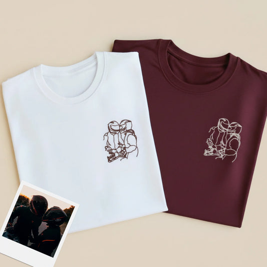 Tee-shirt brodé avec votre photo