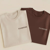 T-shirt avec inscription brodée