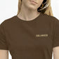 T-shirt avec inscription brodée