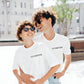 T-shirt avec inscription brodée