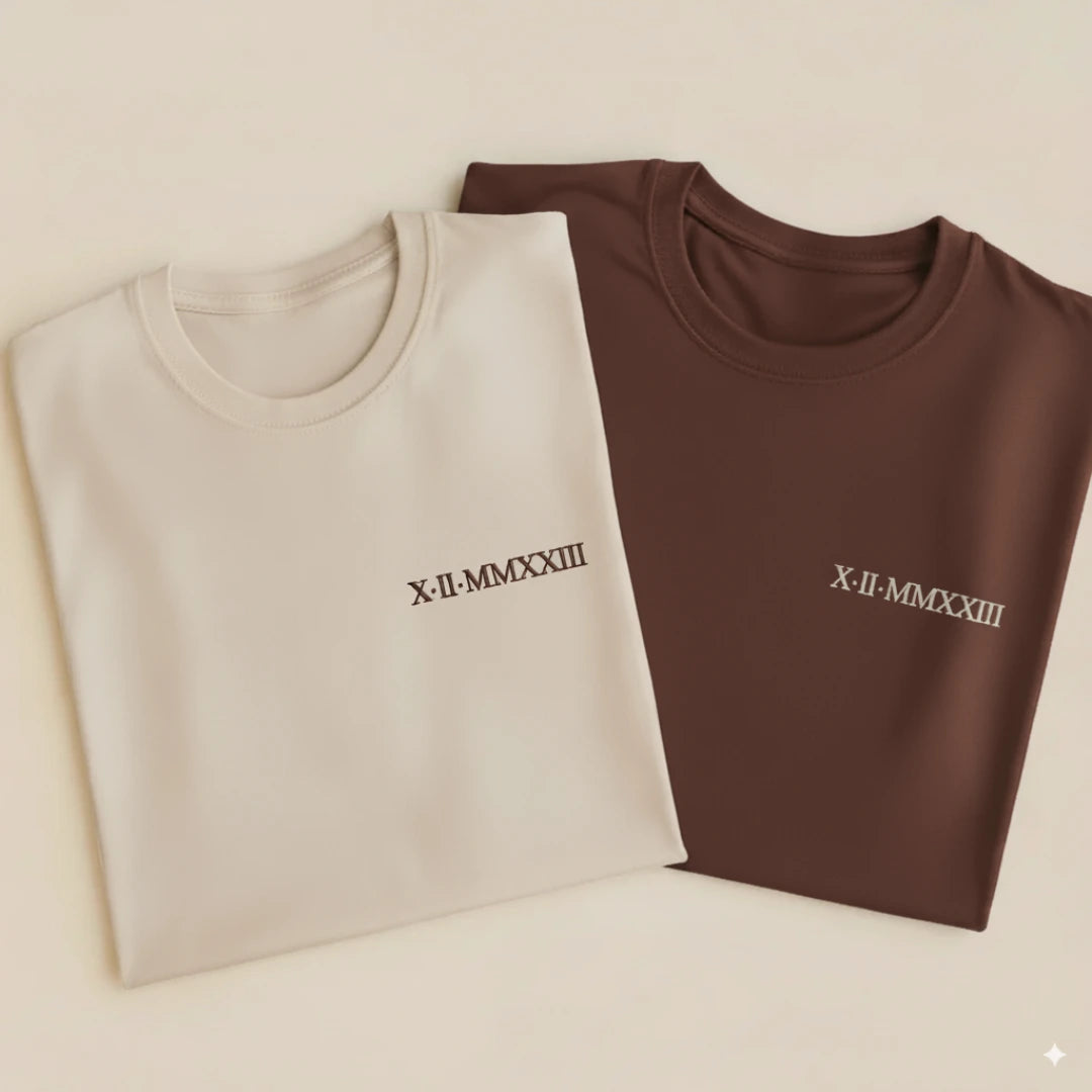 T-shirt avec inscription brodée