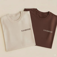 T-shirt avec inscription brodée