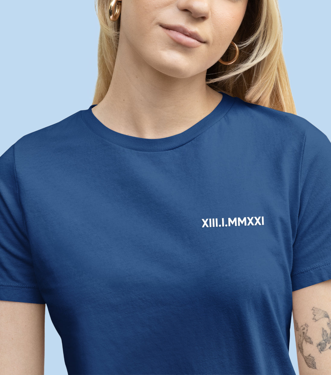 T-shirt avec inscription brodée