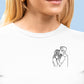 T-shirt à manche longue brodé avec votre photo