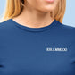 T-shirt à manche longue avec inscription brodée