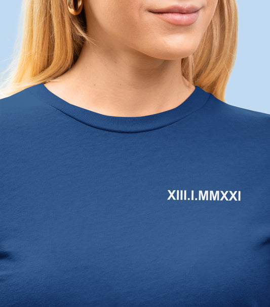T-shirt à manche longue avec inscription brodée