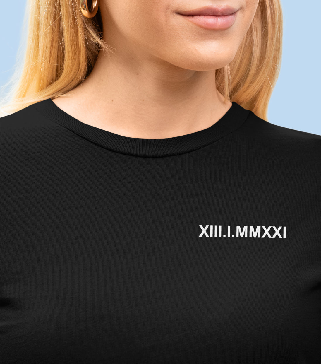 T-shirt à manche longue avec inscription brodée