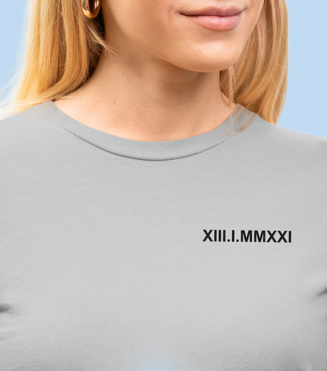 T-shirt à manche longue avec inscription brodée