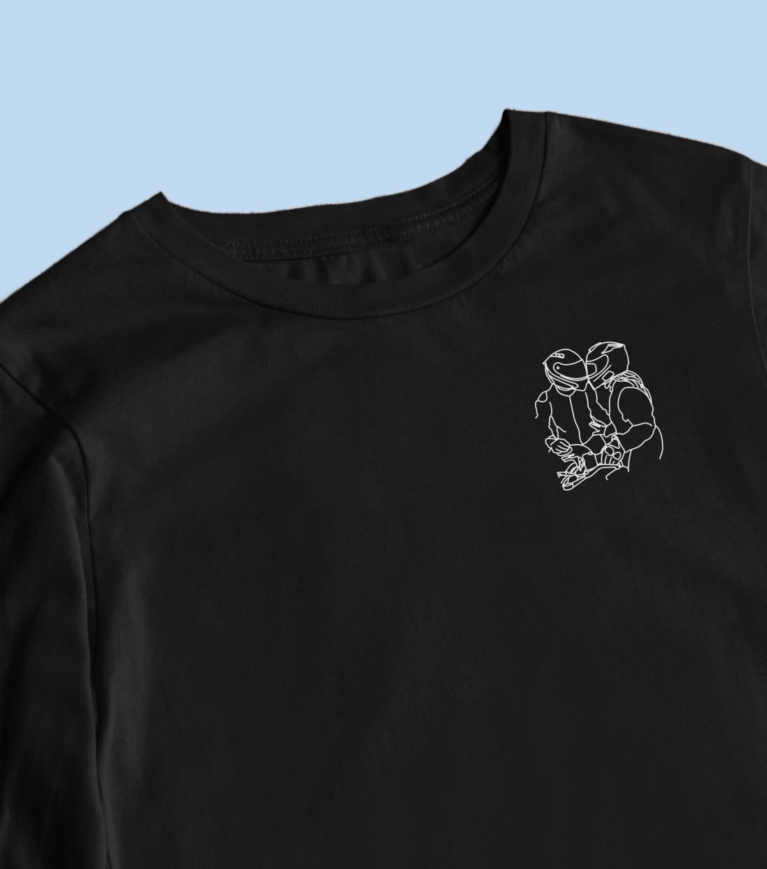 T-shirt à manche longue brodé avec votre photo