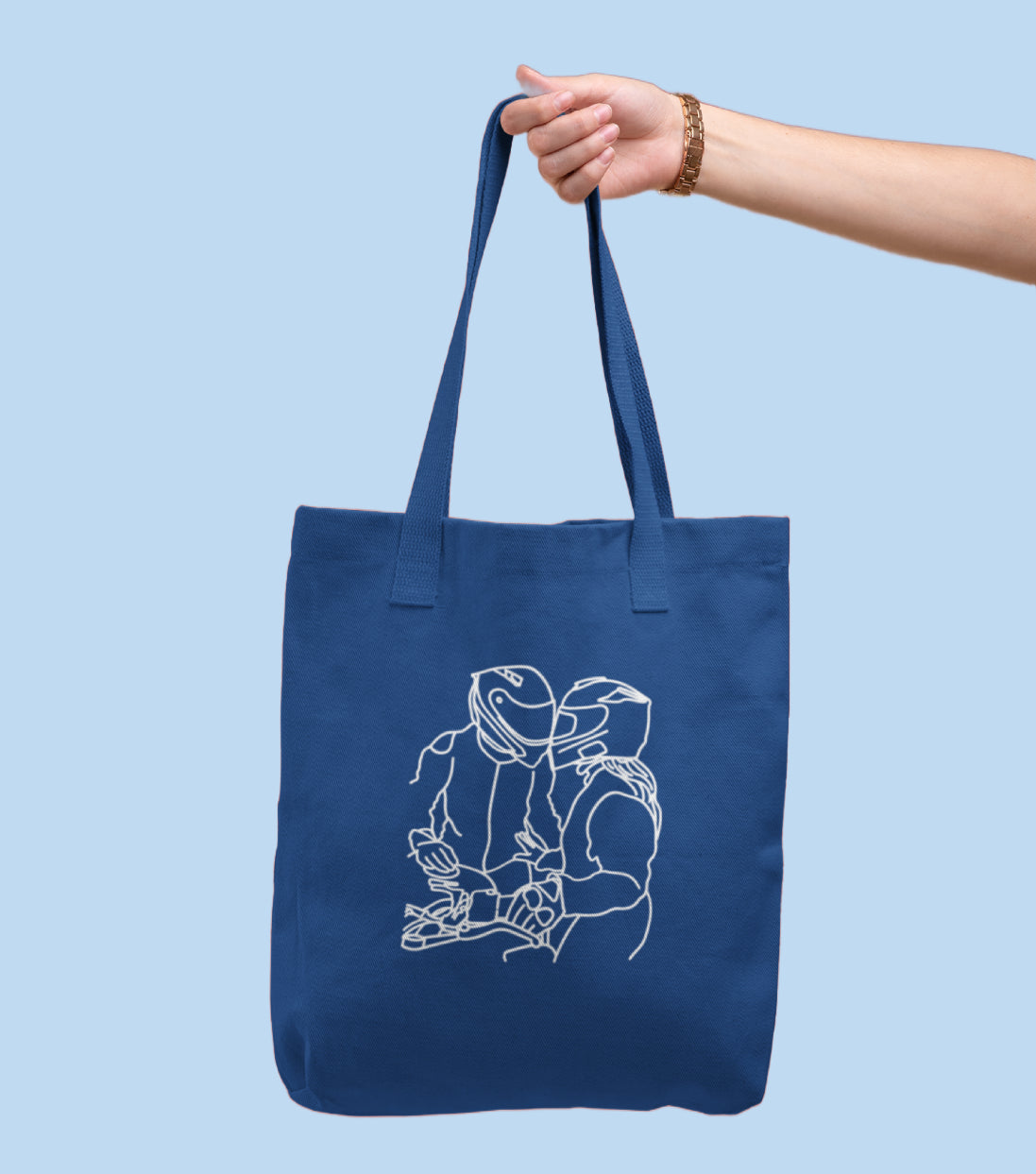 Tote bag brodé avec votre photo