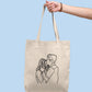 Tote bag brodé avec votre photo