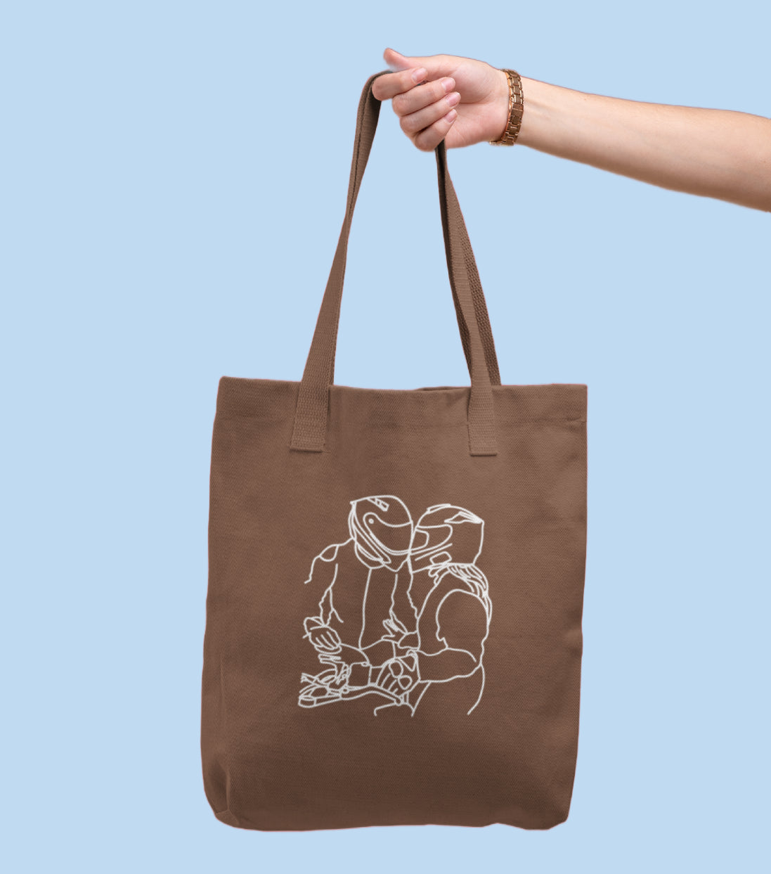 Tote bag brodé avec votre photo