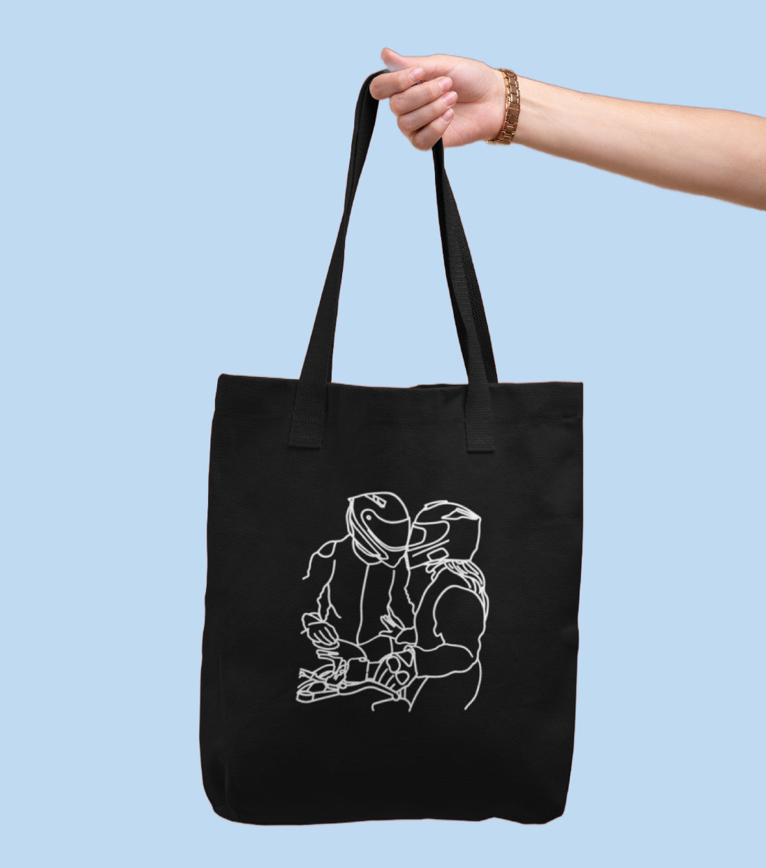 Tote bag brodé avec votre photo