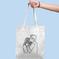 Tote bag brodé avec votre photo